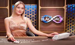 Infinite Blackjack live dealer game by Evolution Gaming